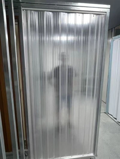 باب شفاف PVC قابل للطي